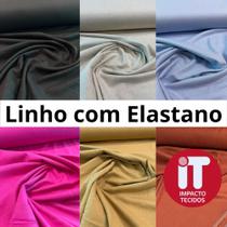 Tecido Linho com Elastano 55% linho 43% viscose 2% elastano Qualidade premium Tecido Linho com Elastano 55% linho 43% viscose 2% elastano Qualidade premium