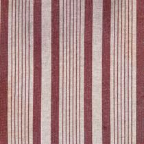 Tecido Linho Estampado Listrado Vermelho - 1,50m de Largura