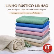 Tecido Linho Rustico ( 1mx1,50m ) Alta qualidade Tecido de linho diversas cores disponíveis