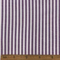 Tecido listrado roxo 65% poliéster 35% algodão, 145 cm de largura