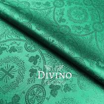 Tecido Litúrgico Adamascado Koine 1,00m x 1,5m larg des 035 - Verde