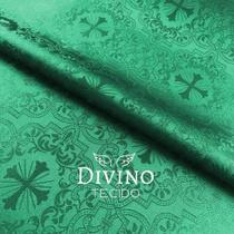 Tecido Litúrgico Adamascado Koine 1,5m larg des 781 - Verde