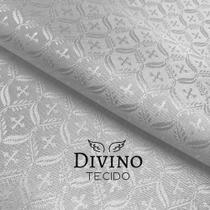Tecido Litúrgico Adamascado Koine 3,00 m x 1,5m larg des 046 - Branco