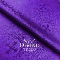 Tecido Litúrgico Adamascado Koine 3,00 m x 1,5m larg des 781 - Roxo
