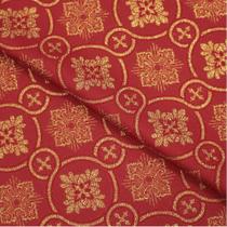 Tecido Litúrgico Brocado Koine 1,0m x 1,5m larg des 3394 - Vermelho