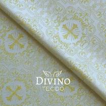 Tecido Litúrgico Brocado Koine 3,0m x 1,5m larg des 781 - Ouro