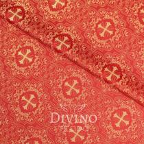 Tecido Litúrgico Brocado Koine 3,0m x 1,5m larg des 781 - Vermelho