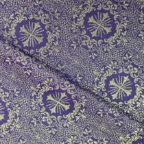 Tecido Litúrgico Brocado Roma 1,00 m x 1,5m larg des 3459 - Roxo