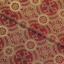 Tecido Litúrgico Brocado Roma 1,00 m x 1,5m larg des 3700A - Vermelho