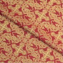 Tecido Litúrgico Brocado Roma 1,00 m x 1,5m larg des 3708B - Vermelho Tecido Litúrgico Brocado Roma 1,00 m x 1,5m larg des 3708B - Vermelho