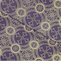 Tecido Litúrgico Brocado Roma 3,00 m x 1,5m larg des 3700A - Roxo
