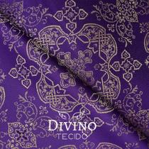Tecido Litúrgico Brocado São José 1,0m x 1,5m larg des 3415 - Roxo