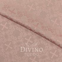 Tecido Litúrgico Jacquard Color 1,0m x 2,80m larg des 7855 - Roseo