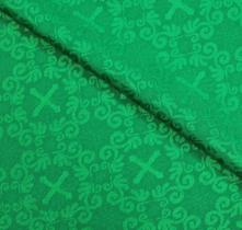 Tecido Litúrgico Jacquard Color 1,0m x 2,80m larg des 7855 - Verde Tecido Litúrgico Jacquard Color 1,0m x 2,80m larg des 7855 - Verde