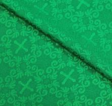 Tecido Litúrgico Jacquard Color 1,0m x 2,80m larg des 7855 - Verde Tecido Litúrgico Jacquard Color 1,0m x 2,80m larg des 7855 - Verde