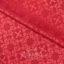 Tecido Litúrgico Jacquard Color 1,0m x 2,80m larg des 7855 - Vermelho Tecido Litúrgico Jacquard Color 1,0m x 2,80m larg des 7855 - Vermelho