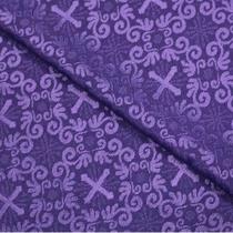 Tecido Litúrgico Jacquard Color 3,0m x 2,80m larg des 7855 - Roxo