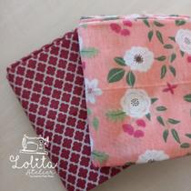 Tecido Lolita flowers pink Tecido Lolita flowers pink