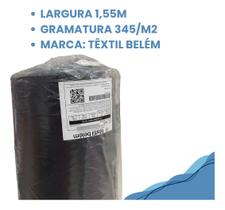 Tecido Lona Preta Grosso 1,55 Largura 345 Gr/m2 Textil Belem