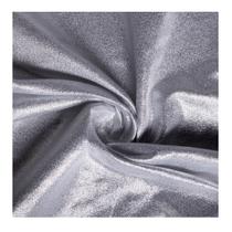 Tecido malha lurex brilhante 1,60 largura prata metro