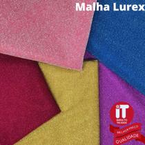Tecido Malha Lurex Com Brilho 1m x 1,50 melhor Preço