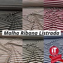 Tecido Malha Ribana Listrada 1 metro x 1,60 Tecido Malha Ribana Listrada 1 metro x 1,60