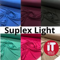 Tecido Malha Suplex Light Poliester Liso 1m x 1,60m