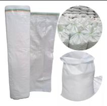 Tecido Manta Rafia 100m Virgem 82cm Branca Lisa Sacaria Pronta Entrega