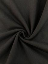 Tecido Moletom 3 Cabos 50% Poliester 50% Algodão Preto