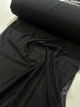 Tecido Musseline Chiffon Poá Pipoquinhaa- 1mt x 1,47mt