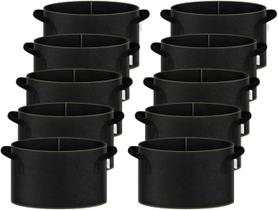 Tecido não tecido espesso Grow Bag iPower de 5 galões, pacote com 10 unidades