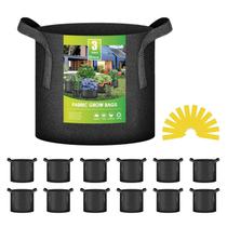 Tecido não tecido pesado Grow Bags iPower de 3 galões x12 Tecido não tecido pesado Grow Bags iPower de 3 galões x12