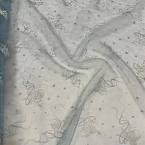 Tecido Organza Estampada Glitter Fadinha 1,50m para Fantasias e Presentes Tecido Organza Estampada Glitter Fadinha 1,50m para Fantasias e Presentes