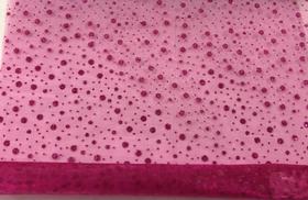 Tecido Organza Estampado Glitter Pontilhado 100% Poliamida 1 Metro