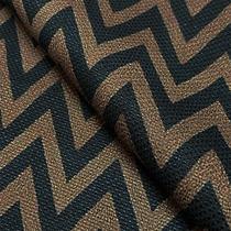 Tecido Oslo Estampado Chevron Marinho e Bege - 1,40m de Largura