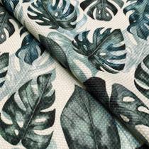 Tecido Oslo Estampado Costela de Adão Cinza - 1,40m de Largura