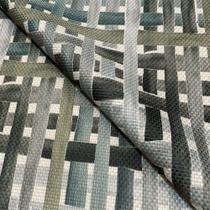 Tecido Oslo Estampado Entrelaçado Cinza - 1,40m de Largura Tecido Oslo Estampado Entrelaçado Cinza - 1,40m de Largura