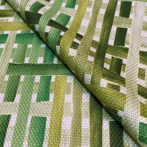 Tecido Oslo Estampado Entrelaçado Verde - 1,40m de Largura Tecido Oslo Estampado Entrelaçado Verde - 1,40m de Largura