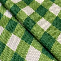 Tecido Oslo Estampado Xadrez Verde - 1,40m de Largura