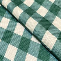 Tecido Oslo Estampado Xadrez Verde Oliva - 1,40m de Largura