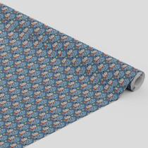 Tecido Oxford Estampado Boneco Floco de Neve Azul - 1,40m