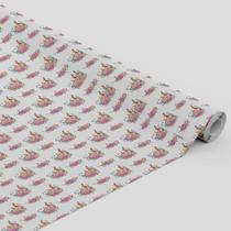 Tecido Oxford Estampado Dupla Coelho da Páscoa Aquarela - 1,40m