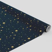 Tecido Oxford Estampado Estrelas Fundo Azul - 1,40m Tecido Oxford Estampado Estrelas Fundo Azul - 1,40m