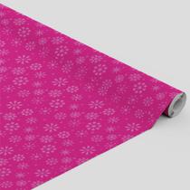 Tecido Oxford Estampado Flocos de Neve Rosa - 1,40m