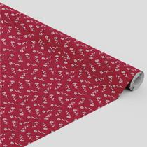 Tecido Oxford Estampado Flores Viva Marsala- 1,40m