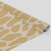 Tecido Oxford Estampado Girafa Animal Print Tons Claros - 1,40m