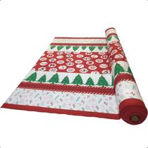 Tecido Oxford Estampado Natalino Para Toalha Mesa No Metro Decoração 1,40m Largura