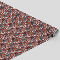 Tecido Oxford Estampado Papai Noel Rena Rosa- 1,40m