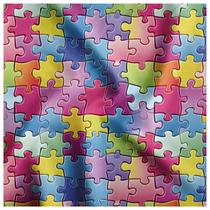 Tecido Oxford Estampado Quebra Cabeça Autismo 1,40m de Largura