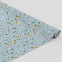 Tecido Oxford Estampado Xadrez Azul Coelho da Páscoa - 1,40m Tecido Oxford Estampado Xadrez Azul Coelho da Páscoa - 1,40m